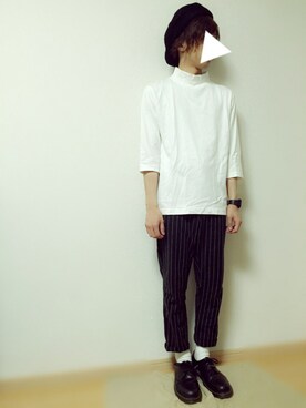 「BEAUTY&YOUTH UNITED ARROWS（ビューティーアンドユースユナイテッドアローズ）の＜G-SHOCK＞ DW-D5600P-1JF/腕時計（アナログ腕時計）」を使った、knstさん（メンズ・166cm）の夏コーディネート