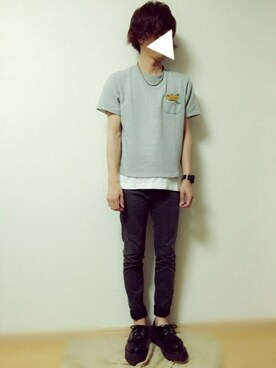 「BEAUTY&YOUTH UNITED ARROWS（ビューティーアンドユースユナイテッドアローズ）の＜G-SHOCK＞ DW-D5600P-1JF/腕時計（アナログ腕時計）」を使った、knstさん（メンズ・166cm）の夏コーディネート