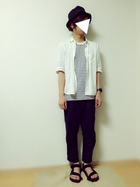 「BEAUTY&YOUTH UNITED ARROWS（ビューティーアンドユースユナイテッドアローズ）の＜G-SHOCK＞ DW-D5600P-1JF/腕時計（アナログ腕時計）」を使った、knstさん（メンズ・166cm）の夏コーディネート