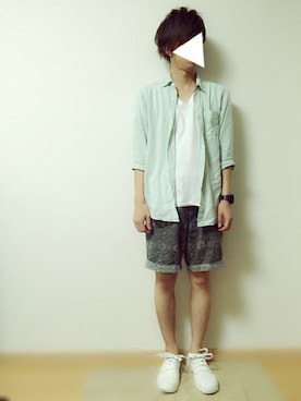 「BEAUTY&YOUTH UNITED ARROWS（ビューティーアンドユースユナイテッドアローズ）の＜G-SHOCK＞ DW-D5600P-1JF/腕時計（アナログ腕時計）」を使った、knstさん（メンズ・166cm）の夏コーディネート