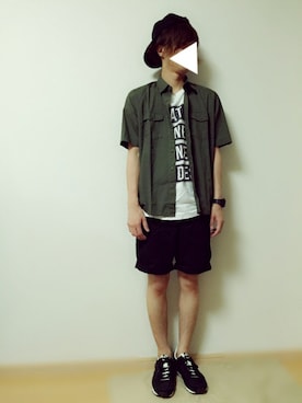 「BEAUTY&YOUTH UNITED ARROWS（ビューティーアンドユースユナイテッドアローズ）の＜G-SHOCK＞ DW-D5600P-1JF/腕時計（アナログ腕時計）」を使った、knstさん（メンズ・166cm）の夏コーディネート