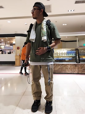 「STUSSY（ステューシー）のアイテム（その他）」を使った、SHAONANさん（メンズ・168cm）の秋コーディネート