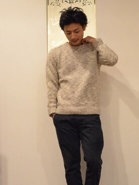 「rag & bone（ラグアンドボーン）のアイテム（ニット/セーター）」を使った、horieさん（メンズ・166cm）の冬コーディネート