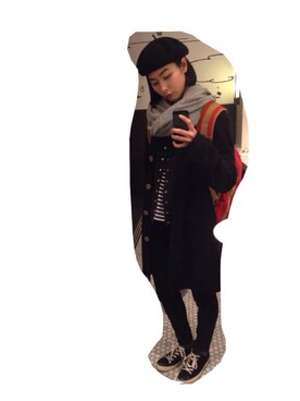 「フレンチカジュアル」｜Mao さん（レディース・164cm）の冬コーディネート