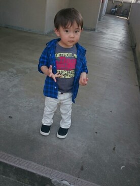 Haaa-Kunさん（キッズ・90cm）の春コーディネート