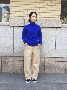 「AURALEE」｜KANEさん（レディース・160cm）の秋コーディネート