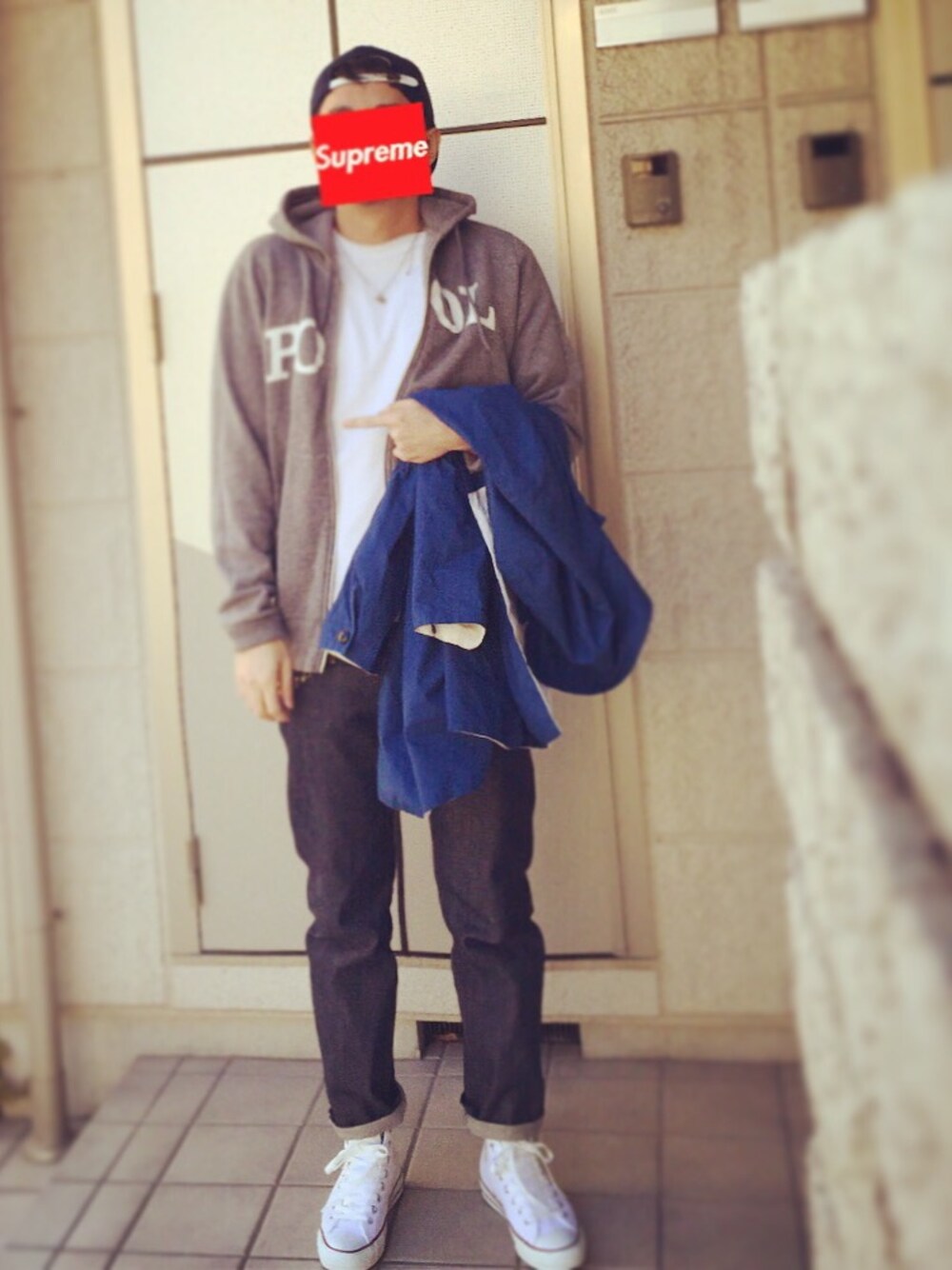 TBH!!!!!さんの「プチニュースタンダードジーンズ（A.P.C.）」を使ったコーディネートの1枚目の写真