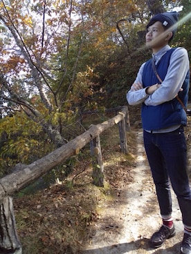 「sofar（ソーファー）のアイテム（ジャケット/アウター）」を使った、kai  Takeshitaさん（メンズ・179cm）の秋コーディネート