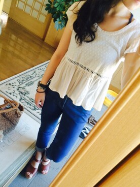 「Crisp」｜𖧧 ˒˒めんさん（レディース・153cm）の夏コーディネート