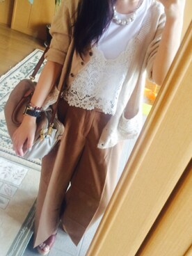 「Crisp」｜𖧧 ˒˒めんさん（レディース・153cm）の秋コーディネート