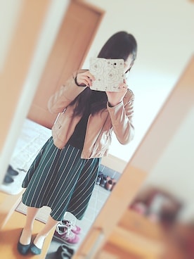 「黒ニット」｜ひろこさん（レディース・158cm）の冬コーディネート