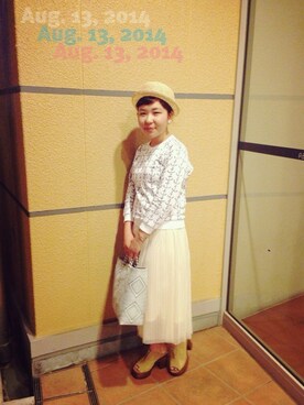 「マリン」｜「アイテム（スウェット）」を使った、lisaさん（レディース・148cm）の夏コーディネート