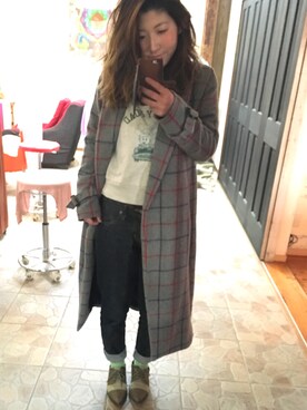 Mizuhoさん（レディース・161cm）の冬コーディネート