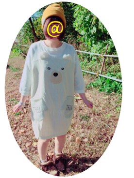 「Honeys（ハニーズ）のアイテム（ニットキャップ/ビーニー）」を使った、RIKOさん（レディース・155cm）の秋コーディネート