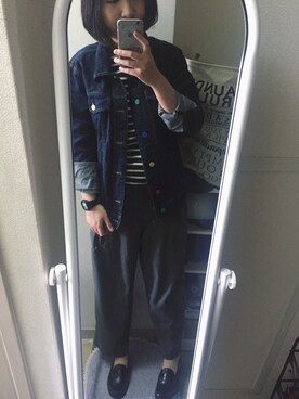 「TOMMY（トミー）のアイテム（ジャケット/アウター）」を使った、Hakuさん（レディース・163cm）の春コーディネート