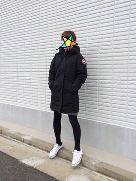 「ショッピング」｜「アイテム（ダウンジャケット/コート）」を使った、ゆきさん（レディース・153cm）の秋コーディネート