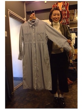 「アイテム（アナログ腕時計、ピンク系）」を使った、ちっちさん（レディース・163cm）の冬コーディネート