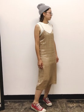 「DRIES VAN NOTEN（ドリスヴァンノッテン）のアイテム（ワンピース/ドレス）」を使った、kiirinさん（レディース・158cm）の夏コーディネート