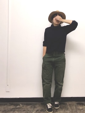 「nﾟ 44（ナンバーヨンジュウヨン）のアイテム」を使った、kiirinさん（レディース・158cm）の秋コーディネート