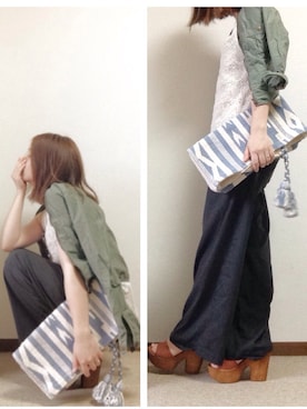 satomiさん（レディース・160cm）の夏コーディネート