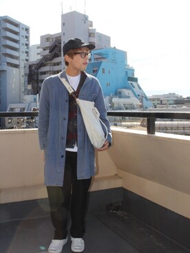 「ジャックパーセル」｜「アイテム（その他アウター）」を使った、ocさん（メンズ・171cm）の秋コーディネート