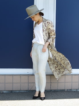 「アイテム（シャツワンピース）」を使った、mikiさん（レディース・157cm・30代）の春コーディネート