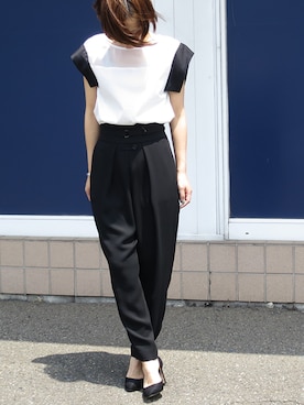 「FAD THREE（ファドスリー）のアイテム」を使った、mikiさん（レディース・157cm）の夏コーディネート