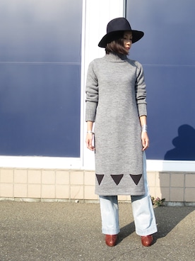 「ARCHI（アーキ）のアイテム」を使った、mikiさん（レディース・157cm）の秋コーディネート