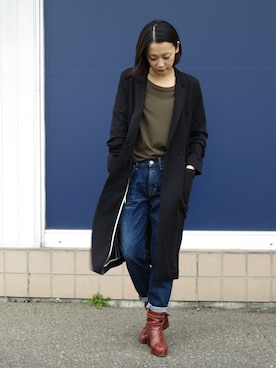 「Antgauge（アントゲージ）のアイテム」を使った、mikiさん（レディース・157cm）の冬コーディネート