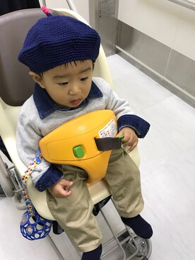 「babygap」｜「アイテム（ハンチング/ベレー帽）」を使った、tum...gさん（レディース・156cm）の秋コーディネート