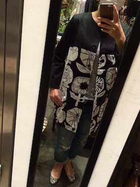 「marimekko（マリメッコ）のアイテム（ジャケット/アウター）」を使った、u.さん（レディース・162cm）の秋コーディネート