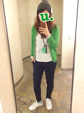 「UNITED ARROWS（ユナイテッドアローズ）のアイテム（その他トップス）」を使った、u.さん（レディース・162cm）の春コーディネート