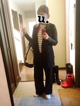 「Pont de Chalons（ポンデシャロン）のアイテム」を使った、u.さん（レディース・162cm）の冬コーディネート