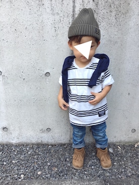 ponさん（キッズ・80cm）の秋コーディネート