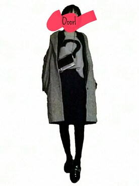 「MARTIN MARGIELA（マルタンマルジェラ）のアイテム（ブルゾン）」を使った、OoorIさん（レディース・162cm）の冬コーディネート
