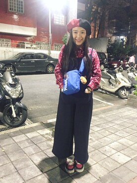 「BEAMS（ビームス）のアイテム（シャツ/ブラウス）」を使った、Charleneさん（レディース・155cm）の冬コーディネート