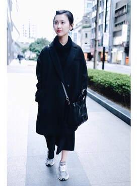 「TAIPEI」｜「アイテム（ダウンジャケット/コート）」を使った、m_haaanさん（レディース・158cm）の冬コーディネート