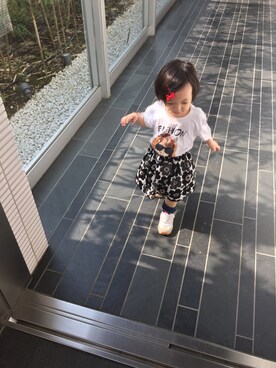 「SKR（エスケーアール）のアイテム」を使った、nnnさん（キッズ・80cm）の夏コーディネート
