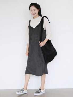 「オルチャンファッション」｜66ガールズさん（レディース・158cm）の秋コーディネート