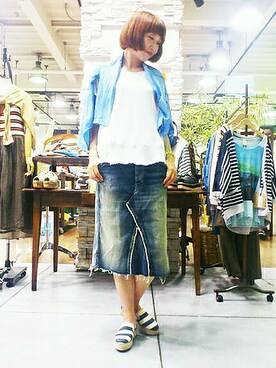 Kaoriさん（レディース・166cm）の夏コーディネート