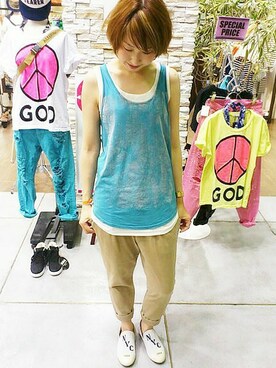 Kaoriさん(レディース・166cm)の夏コーディネート