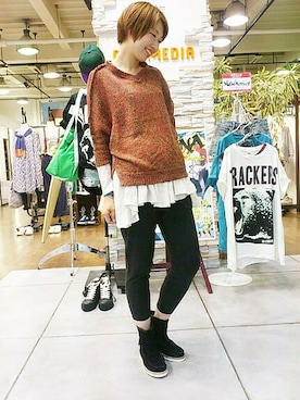 Kaoriさん（レディース・166cm）の秋コーディネート