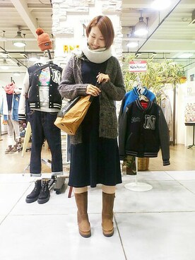 Kaoriさん（レディース・166cm）の冬コーディネート
