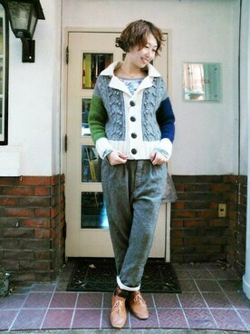 Kaoriさん（レディース・166cm）の冬コーディネート