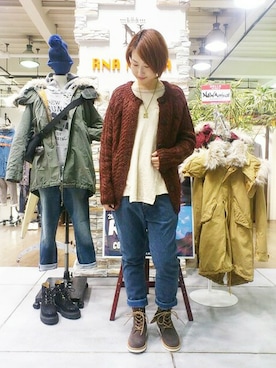 Kaoriさん（レディース・166cm）の冬コーディネート