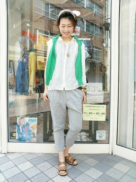 Kaoriさん（レディース・166cm）の夏コーディネート