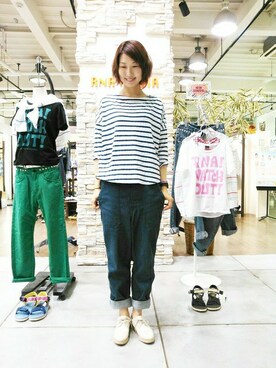 Kaoriさん（レディース・166cm）の夏コーディネート