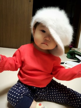 「UNIQLO（ユニクロ）のアイテム（ロンパース、オレンジ系）」を使った、kikoaさん（レディース・156cm）の秋コーディネート