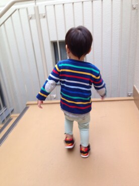 「保育園着」｜うまくんのかぞくさん（キッズ・90cm）の秋コーディネート