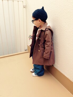 「おとなコーデ」｜うまくんのかぞくさん（キッズ・90cm）の冬コーディネート
